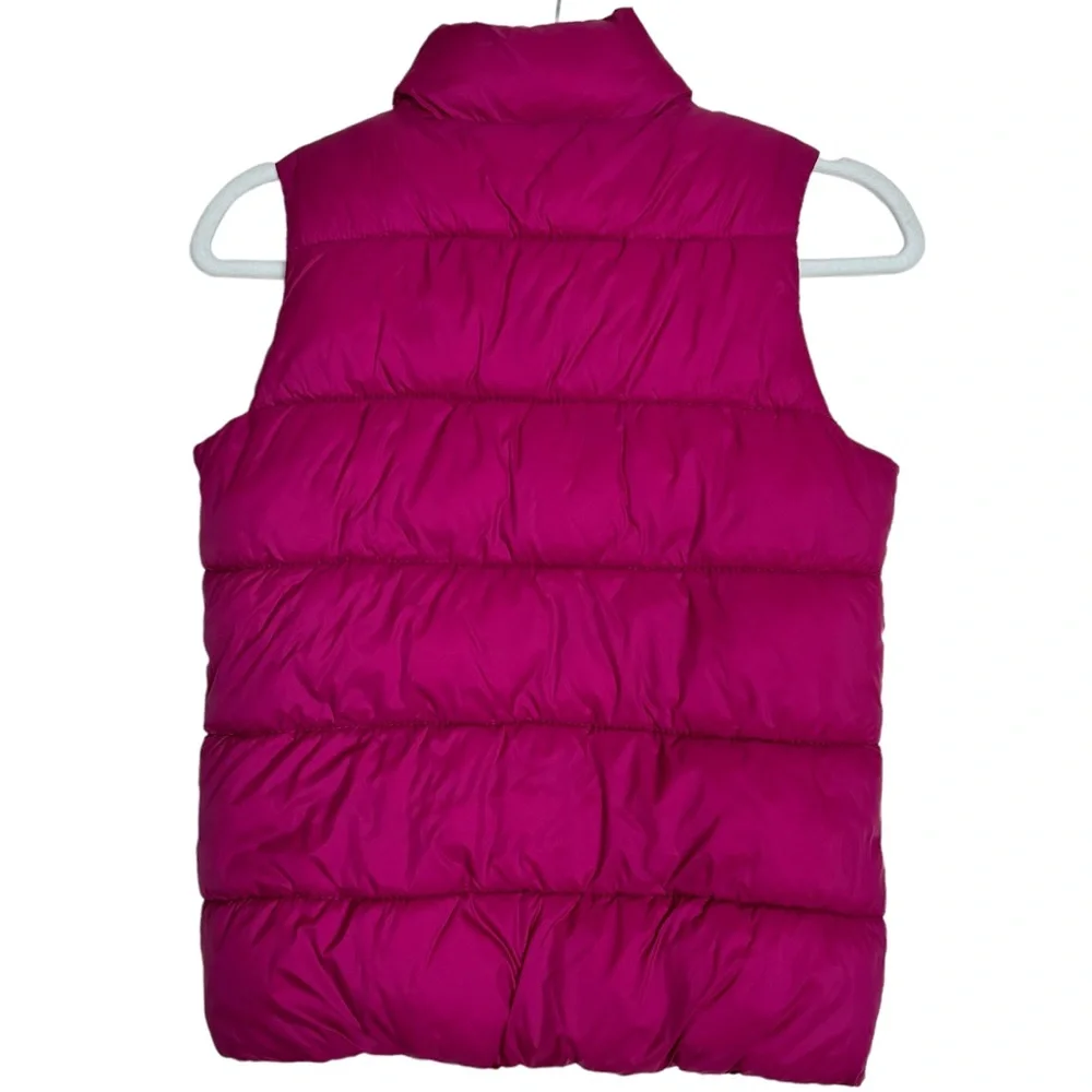 Old Navy Girls Pink Puffer Vests Size 10-12 Large